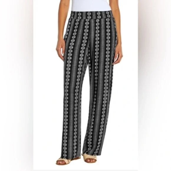 NWT Three Dots Ladies' Printed Pull-On Pants Size XL - Picture 1 of 2